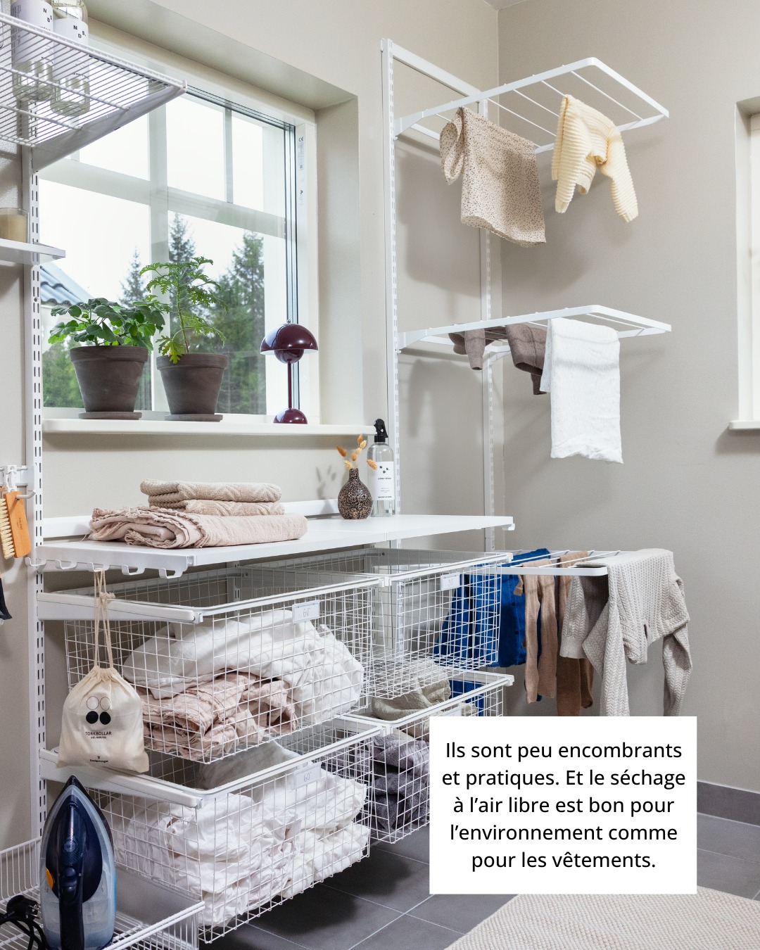 étendoire linge elfa